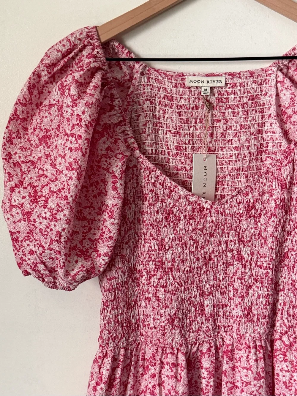 Moon River Maxi Smocked Prairie Dress - Picture 4 of 8